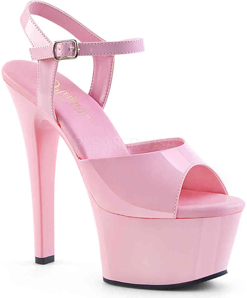 EU 36 = US 6 | ASPIRE-609 | 6 Heel, 2 1/4 PF Ankle Strap Sandal